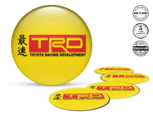Toyota TRD Marque Autocollants Silicone Édition Décalques Jantes